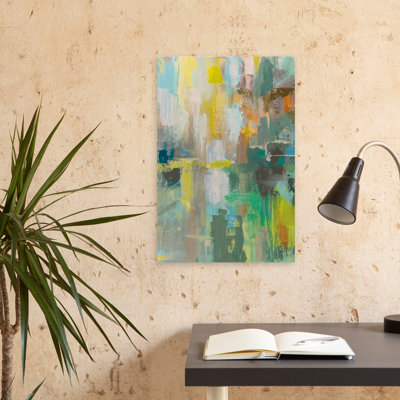 Abstract And Aqua Reflection II Art