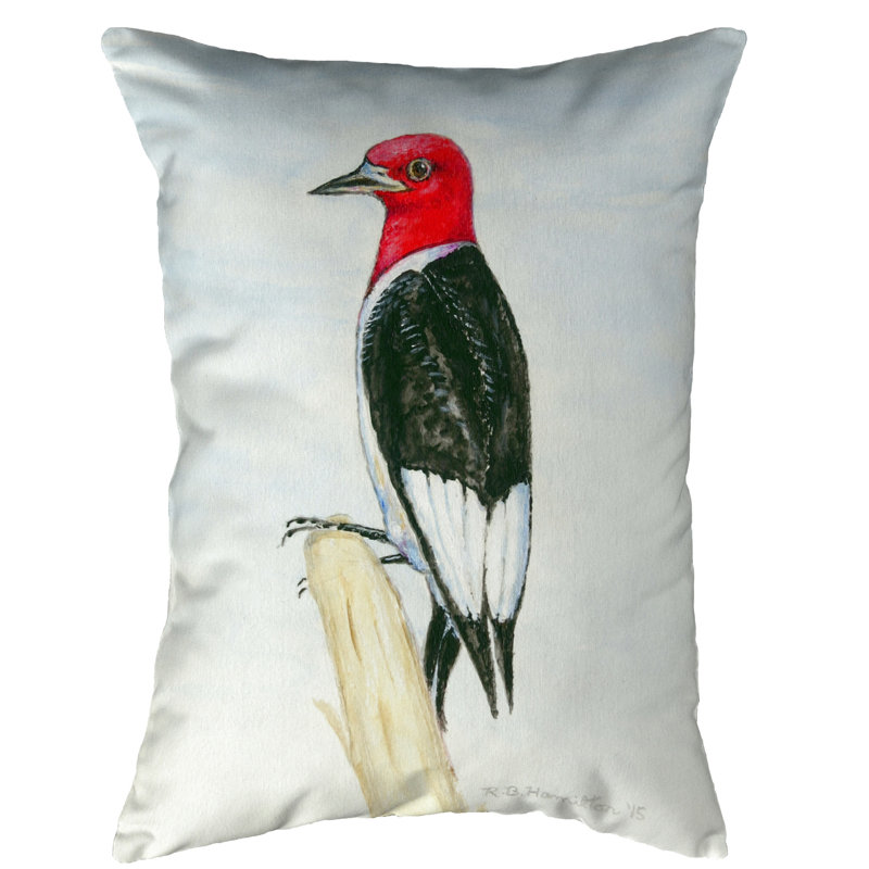  Housse et insert de coussin rectangulaire Redheaded Woodpecker