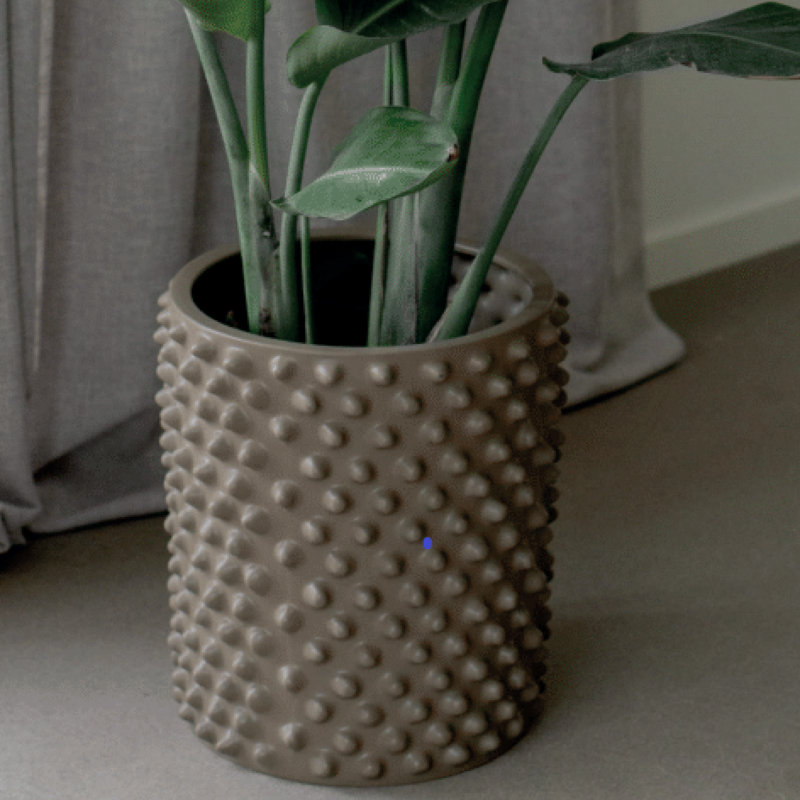 Cloudy Ceramic Pot Planter, 5.12" H x 5.91" W x 5.91" D, Brown
