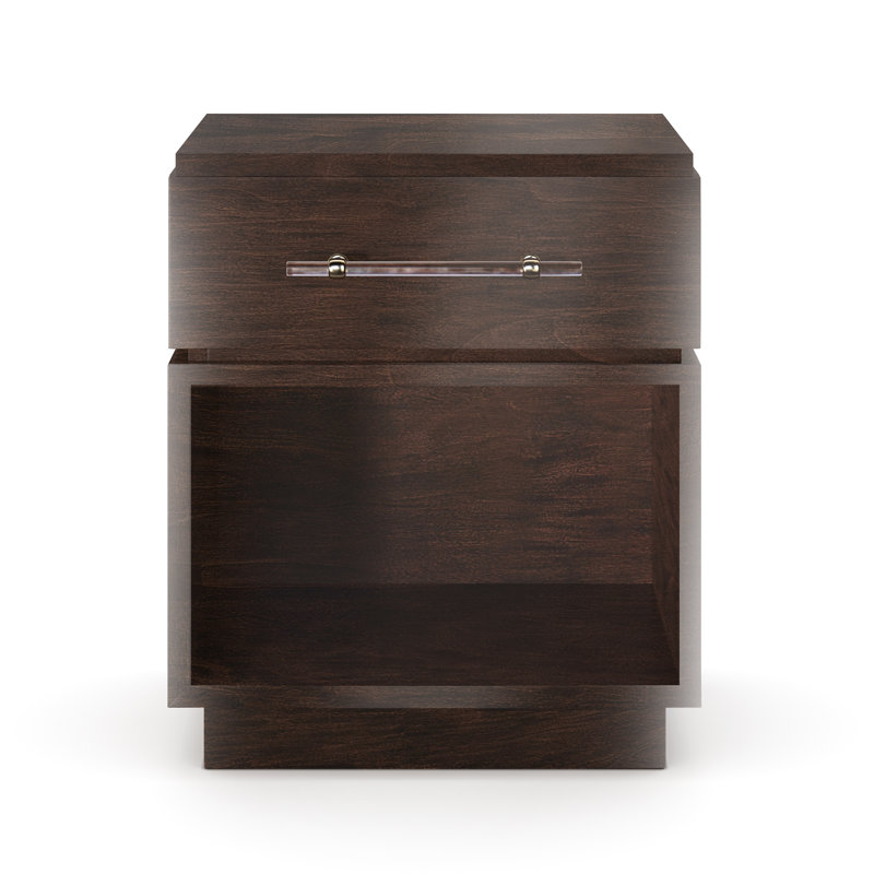 Mattone 1 - Drawer Nightstand, Brown