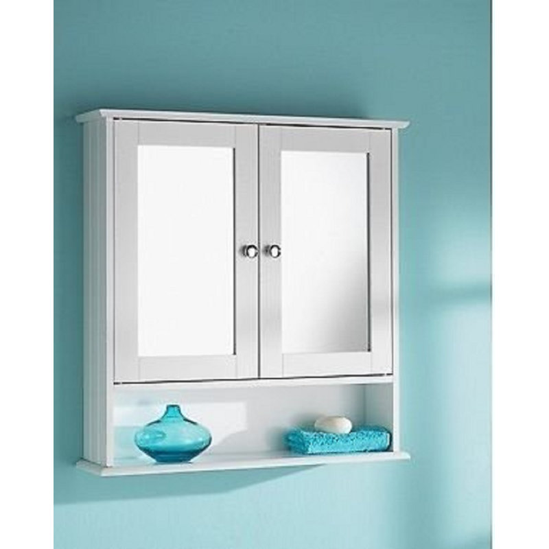 Calieb Surface Framed Mirrored Bathroom Cabinets with Mirror and 2