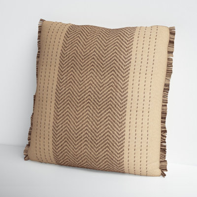 Carey Cotton 22" Throw Pillow Cover