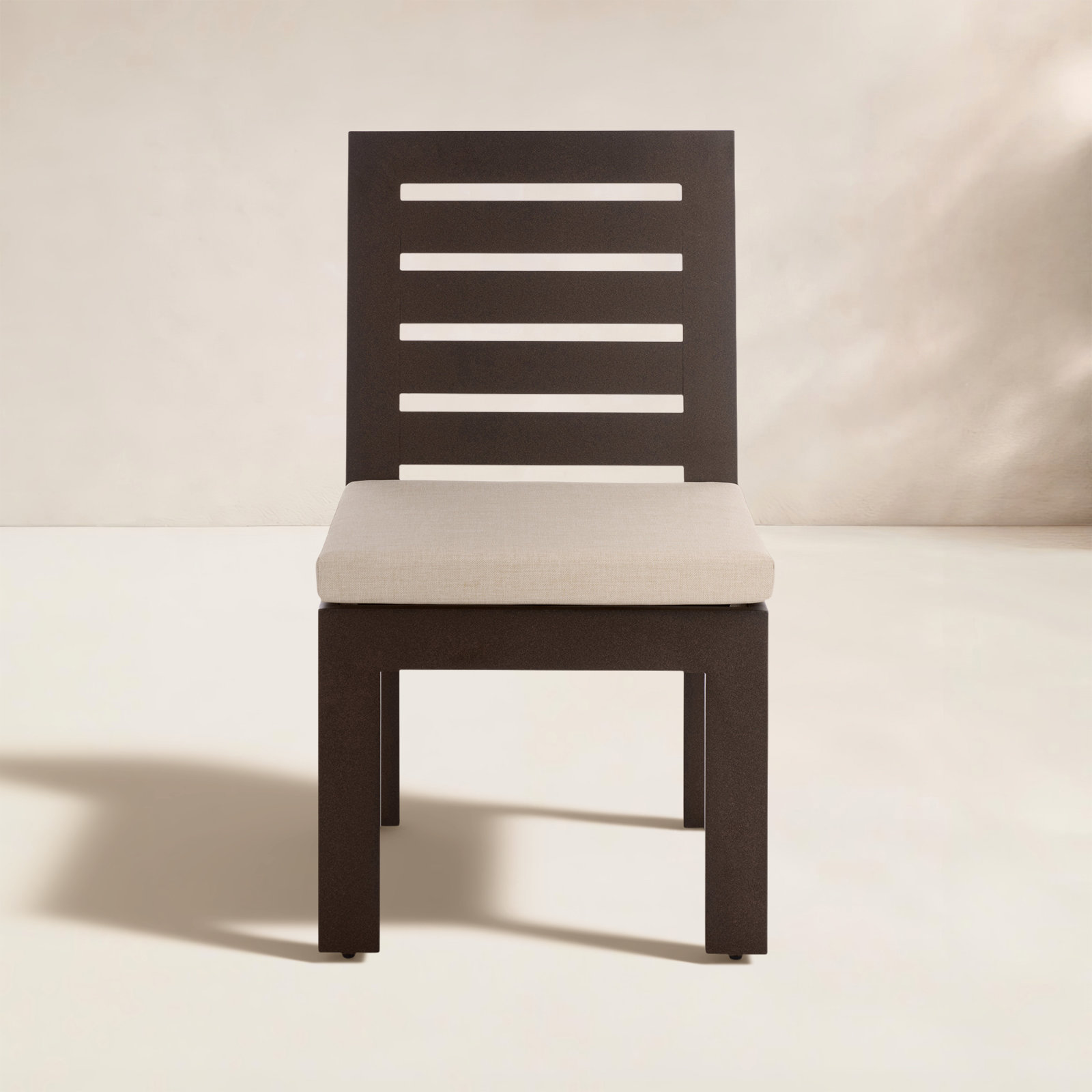 Dwyer Aluminum Outdoor Dining Chairs, Brown