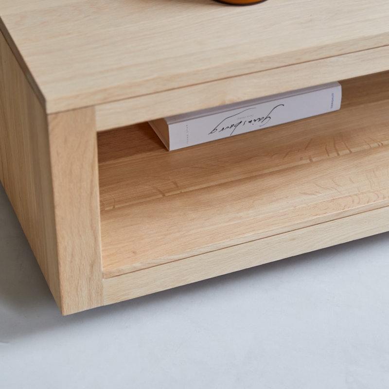 Anoa Solid Wood Single Coffee Table, 15.75" H x 43.31" L x 23.62" W
