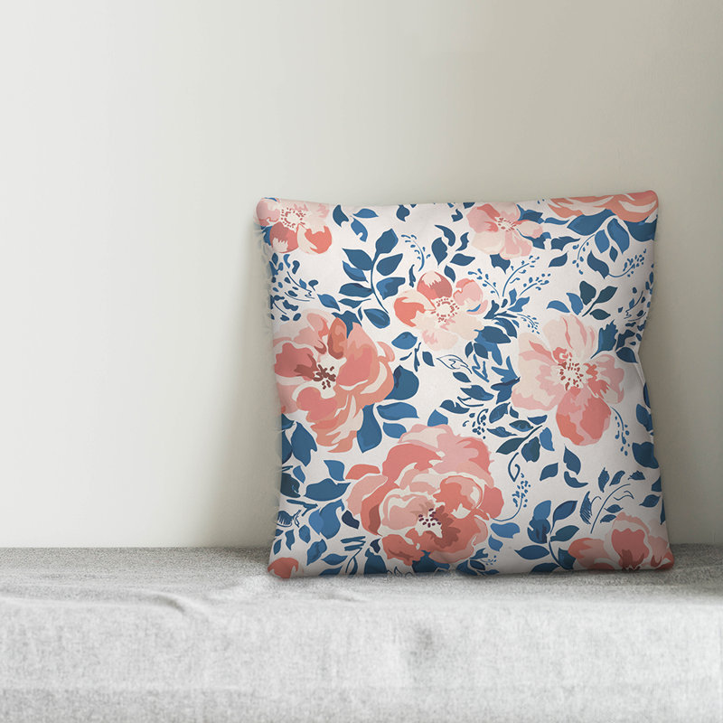 Coussin Painterly, H 16 po x l 16 po