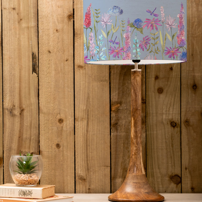 Florabunda Solid Wood Table Lamp