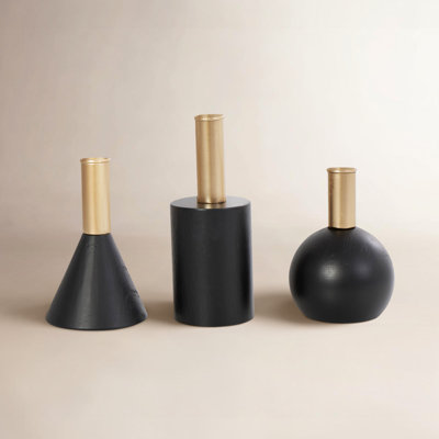 Wood Candlestick Holder