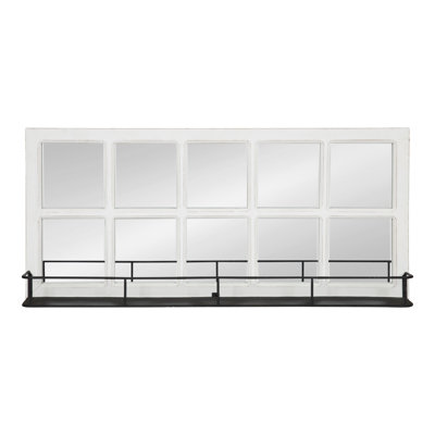 Prout Flat Mirror with Shelves