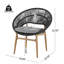 Ensemble de 2 chaises d'extérieur en osier-452419363