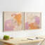 16" x 16" Cotton Candy Delight Set of 2 Print on Archival Matte Paper in a Polished Gold Frame-1405117787-1405117788