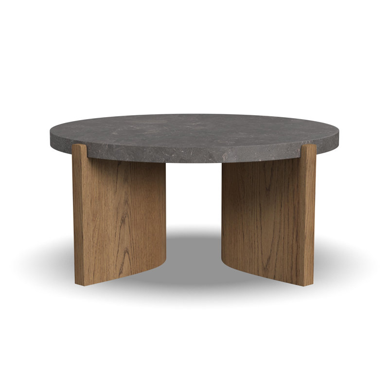 Solstice Round Coffee Table, Blue