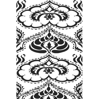 Panneaux arabesques noir et blanc II