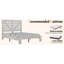 Structure de lit double avec grand rangement sous le lit-194889568-194889571