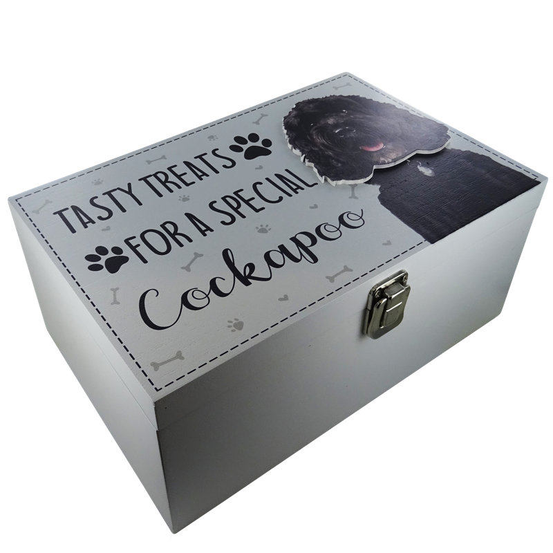 Cockapoo Dog Treat Box Delong Decorative Box