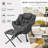 Mumtas Upholstered Armchair with Ottoman-674671541