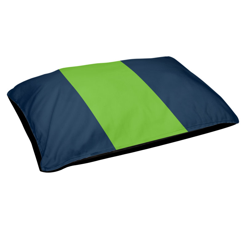 Coussin Detroit, Grand (l 50 po x P 40 po x H 7 po), Blue/Green