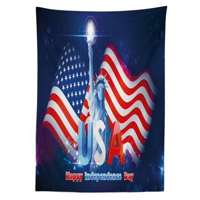 Liberty Holding The Fire Justice Liberty GraphicTablecloth