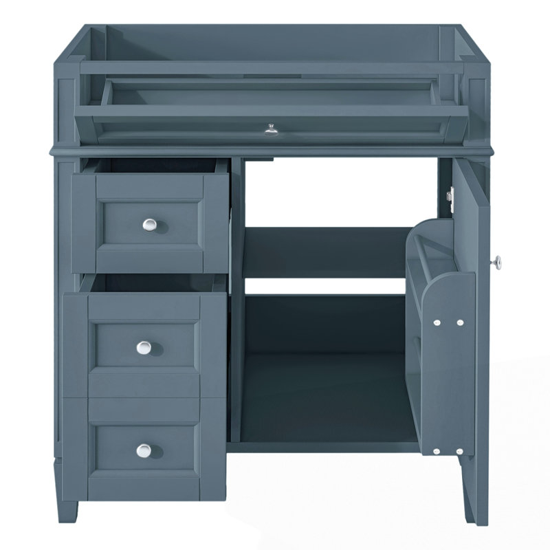 Meuble-lavabo de 30 po sans lavabo supérieur, Indigo, 29"