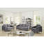 Causeuse moderne chic en velours gris Tisa-122255399