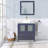 Ravenna 30" Freestanding Single Sink Bathroom Vanity with Engineered Marble Top and Matching Mirror-792022264-712313580