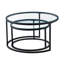 Round Metal Outdoor Coffee Table , 203.2cm cm W 203.2cm cm D