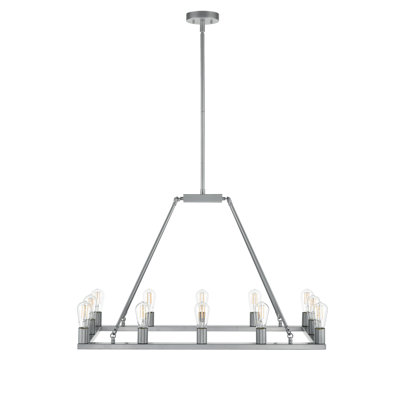 Luminaire suspendu linéaire à DEL pour îlot de cuisine 12 lumières à DEL gradable sizer