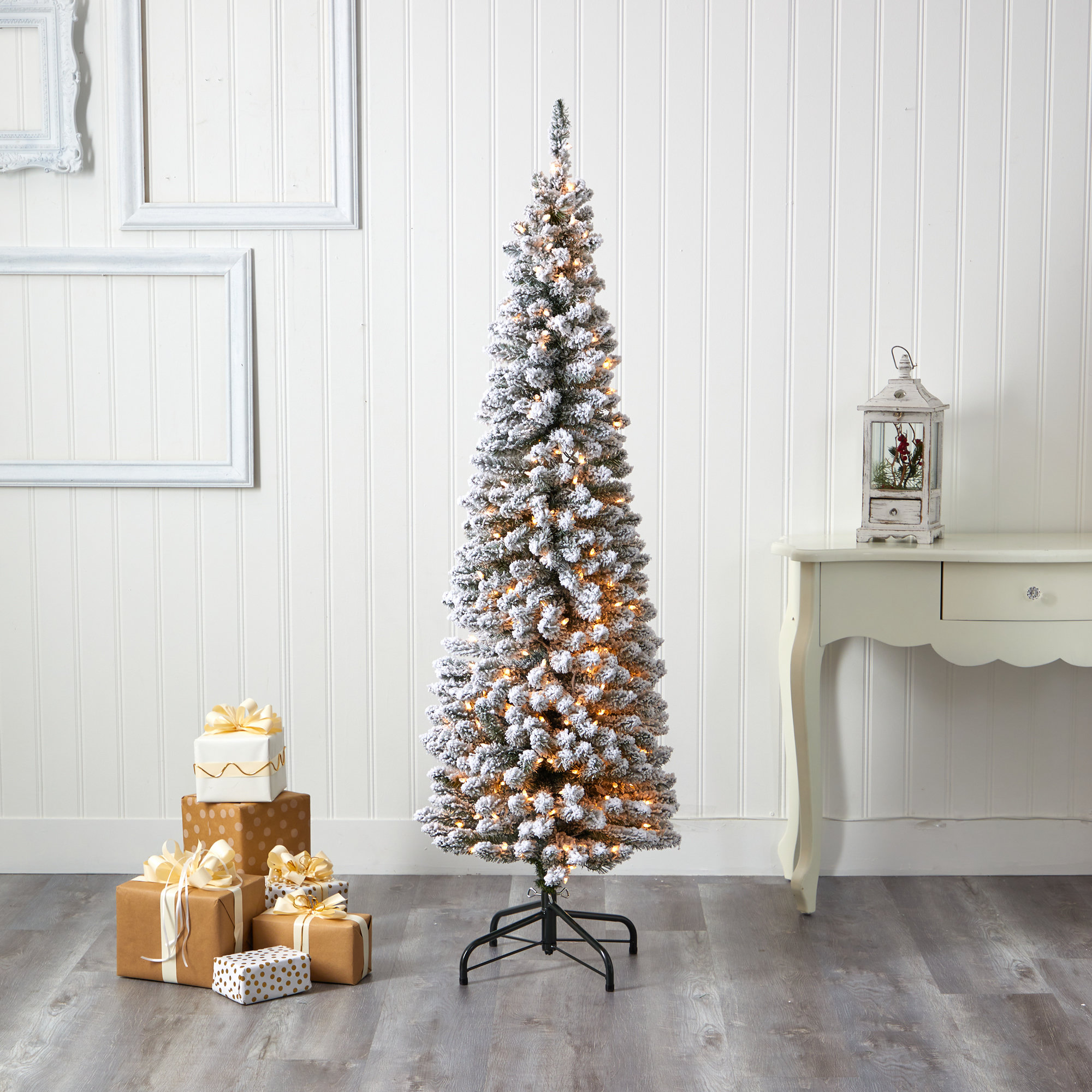 Lighted Artificial Spruce Christmas Tree, 6' H