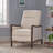 Mid-Century Modern Fabric Recliner - Push Back, Thick Seat Cushion, Wooden Legs-854378759