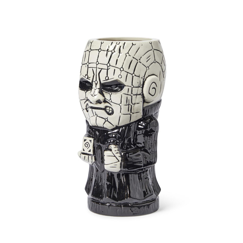 Tasse Pinek Geeki Tiki, Noir, blanc
