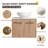 Masami 23.64'' Single Bathroom Vanity with Ceramic Top
