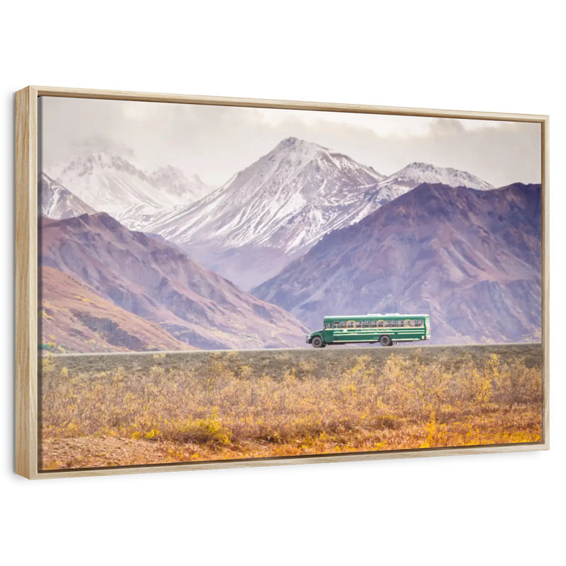 Denali Bus, Cadre flottant en bois naturel, 40 po x 27 po