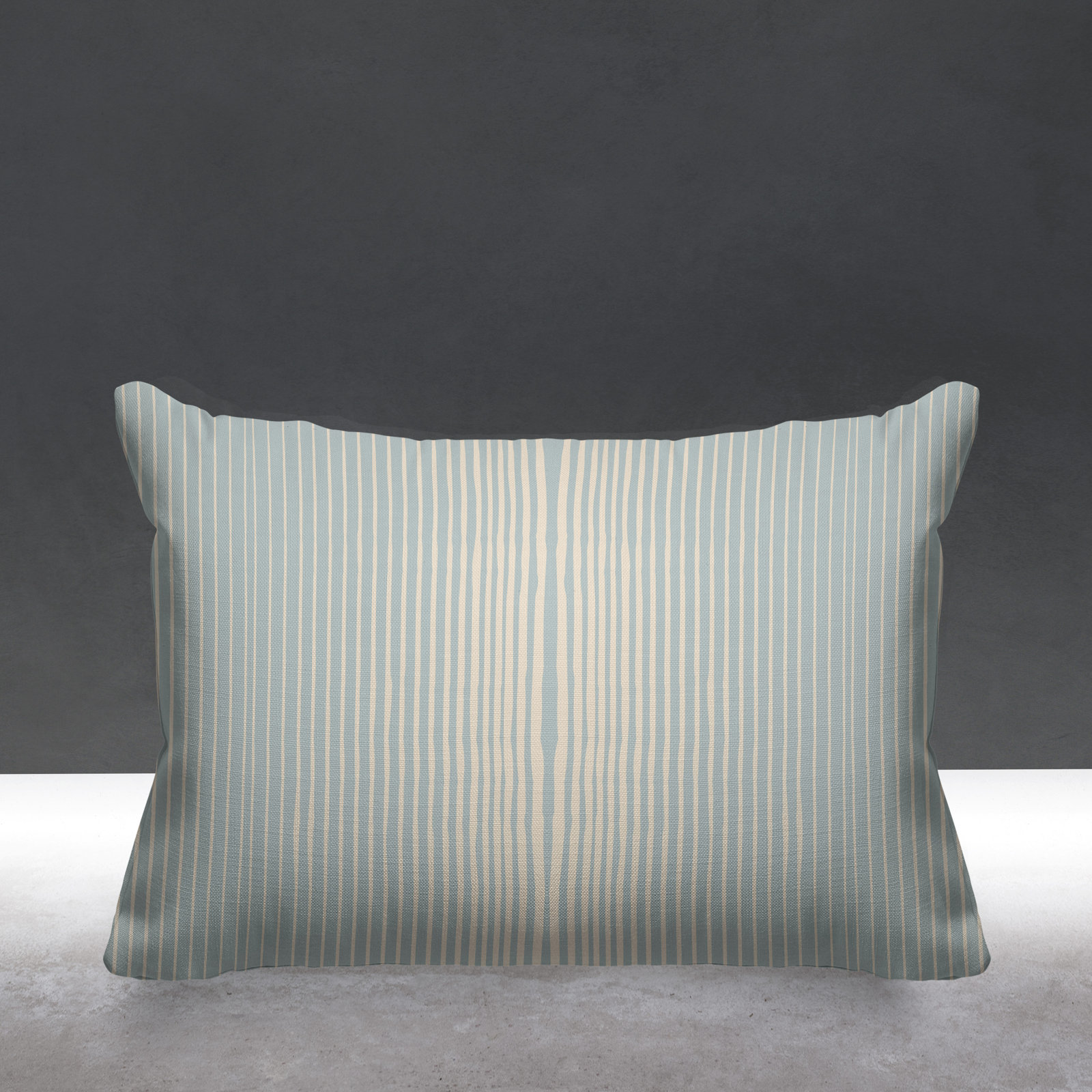 Ash Indoor/Outdoor Lumbar Throw Pillow, Blue