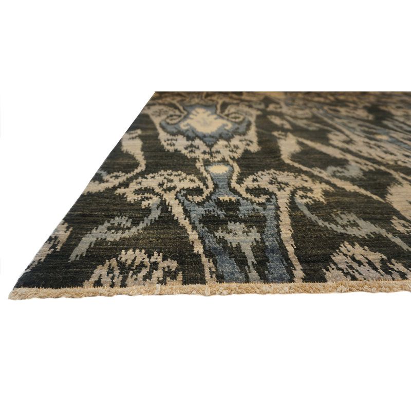 Jazz Hand Knotted Wool Indoor Rug, Rectangle 6' x 9'