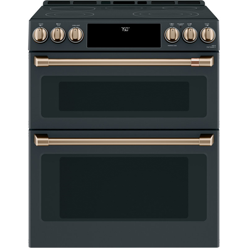 Front Control Electric Range Handle Kit, Brushed Bronze