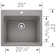 Liven SILGRANIT 25" L x 22" W Drop-In/Undermount Laundry Sink