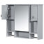 Meuble-lavabo de 36 po avec lavabo, miroir, barre à serviettes, 2 portes à fermeture douce et rangement polyvalent pour lavabo simple à 6 tiroirs, produits variés-444792048