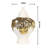 Rosa Handmade Gold Ceramic Ginger Jar with Lid-110351865
