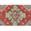 Tapis rouge en laine noué à la main de conception unique 9 pi 1 po x 12 pi 1 po