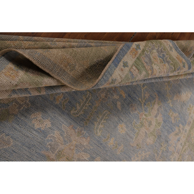 Vegetable Dye Oushak Turkish Area Rug 10