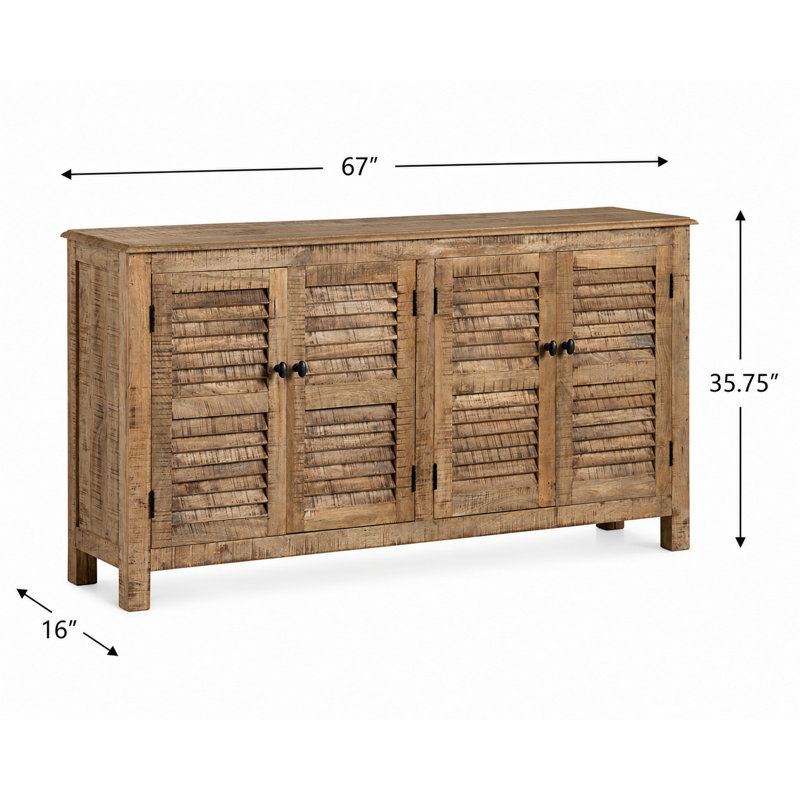 67 in. W Solid Wood Credenza