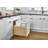 Wood Bottom Mount Pullout Waste/Trash Container With OXO And Storage W/ Soft-Close