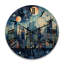 Horloge murale en bois massif Mirtila-1886456625