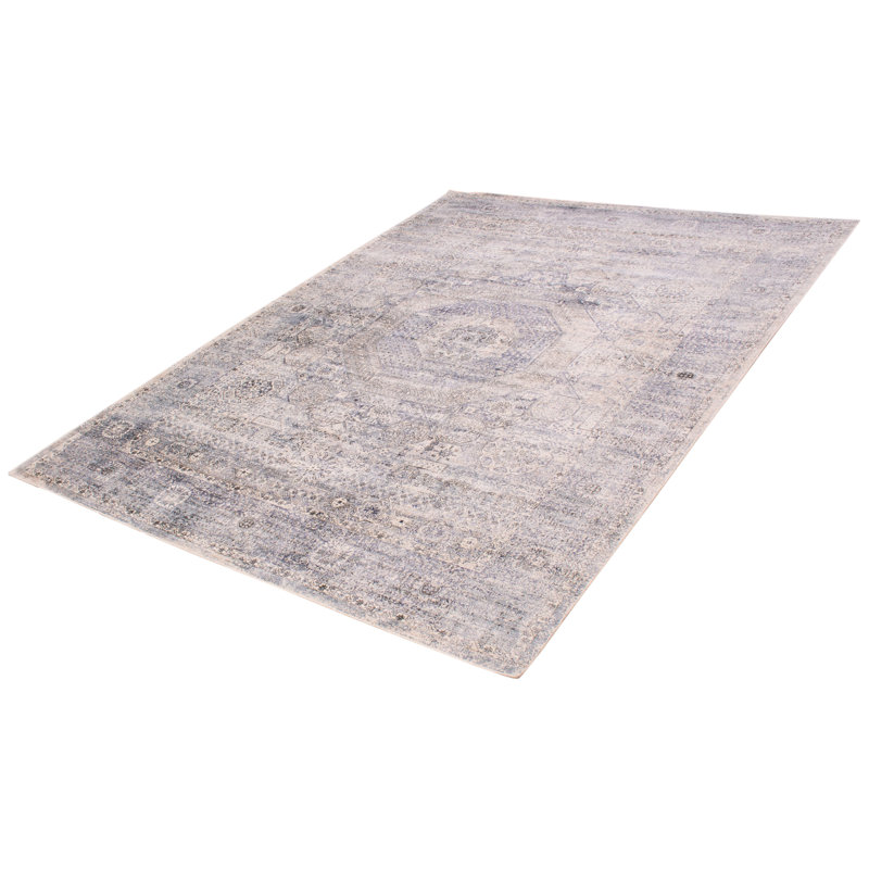 One-of-a-Kind 8'9" X 11'9" New Age Viscose Area Rug in Slate Blue