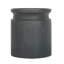 Black Wooden Cylinder Side Table