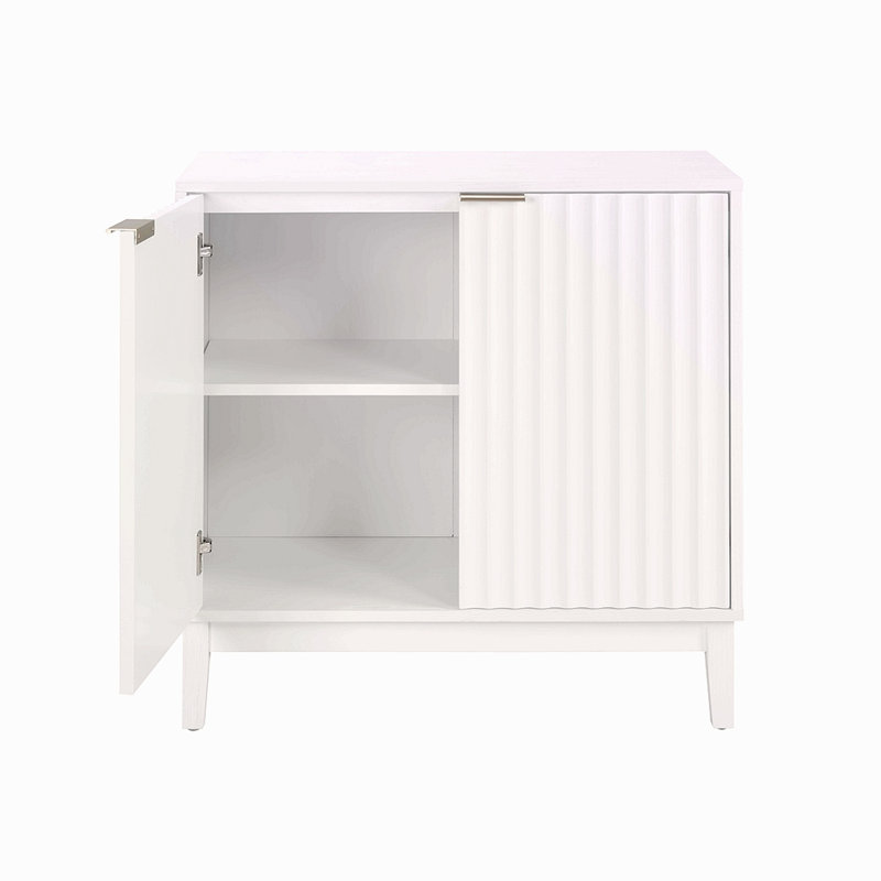 2 Door Storage Cabinet, White