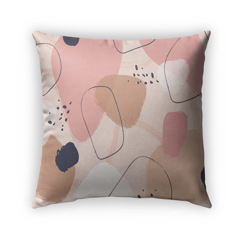 Cotton Blend Outdoor Reversible Throw Pillow, 26" x 26"