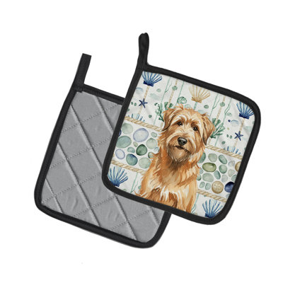 Paire de poignées en verre Tawny Briard