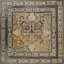 Tapis à tissage plat antique French Needlepoint