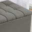 Banc de rangement rembourré 100% lin Heihachi-121254303