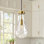 Luminaire suspendu de luxe à 1 lumière Raindrop
